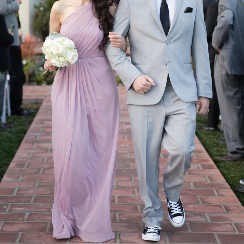 David’s Bridal One Shoulder Bridesmaids Dress